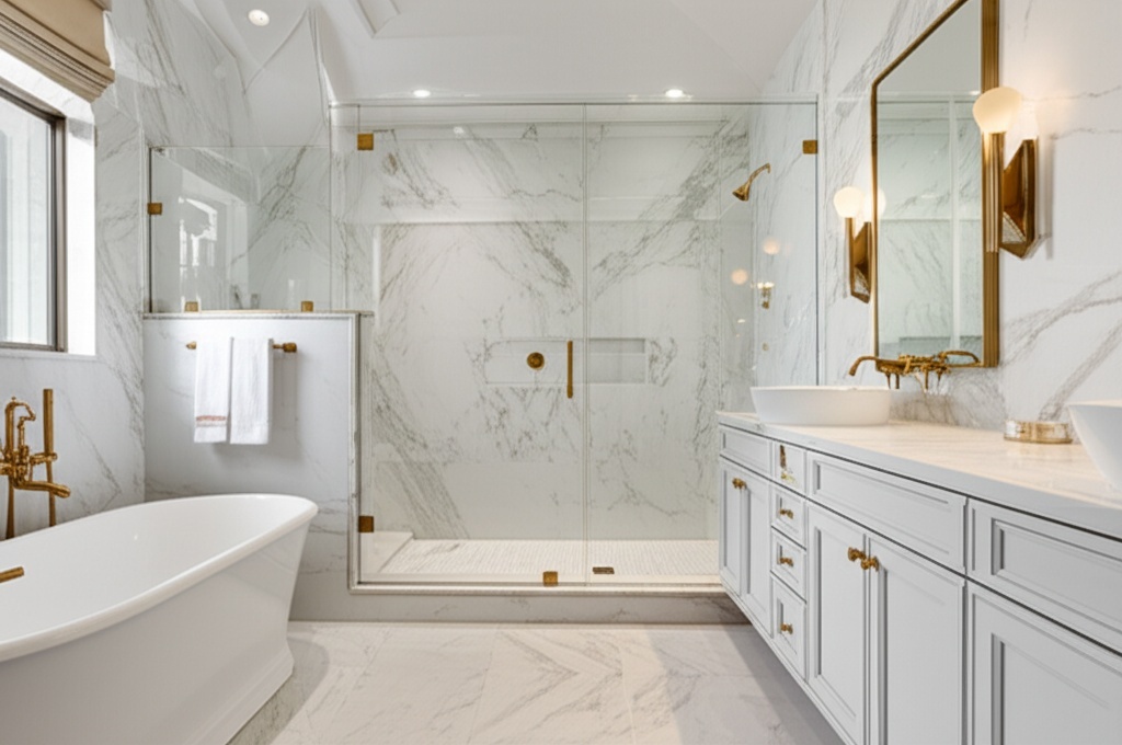 Luxury spa-like bathroom remodel Richmond 2025